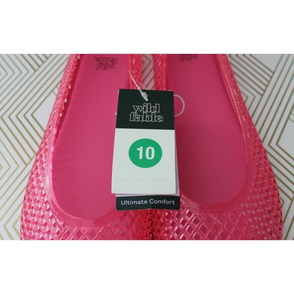 Wild Fable Womens Jelly Flat Light Pink Size 10 NWOB - Picture 7 of 8